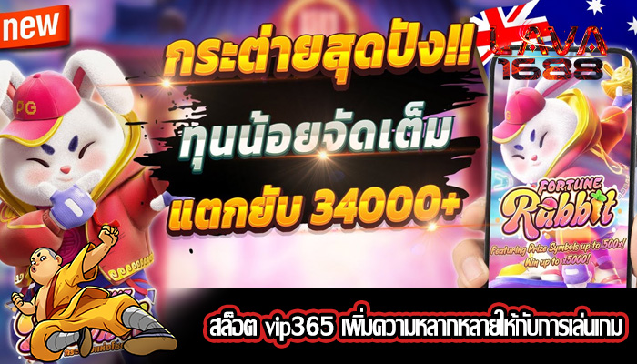 สล็อต vip365 เพิ่มความหลากหลายให้กับการเล่นเกม